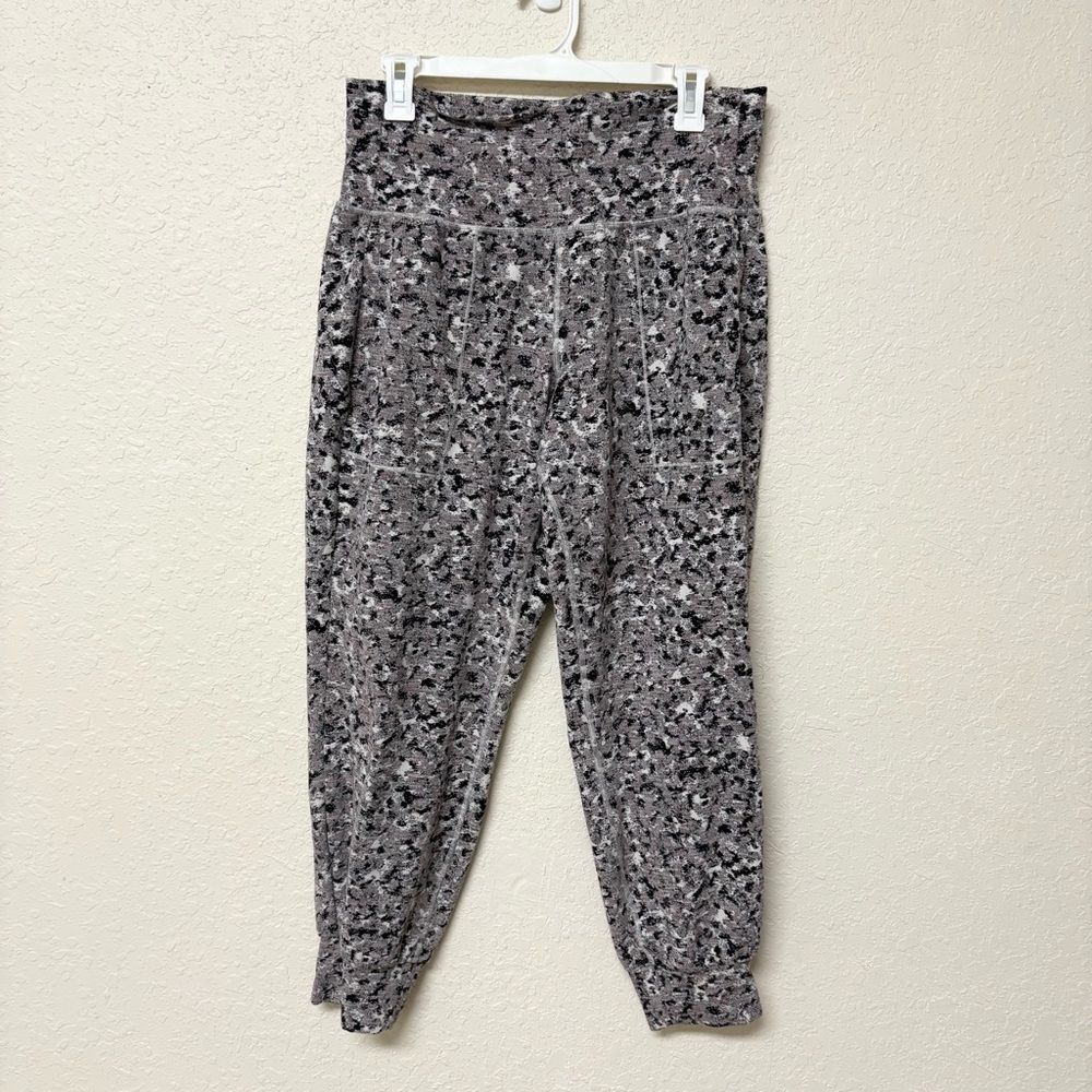 Athleta Women’s Salutation Textured Jogger Printed Pockets Size 1X Stretch